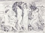 Fig.19a - One of JBW's illustrations of The Judgement of Paris.