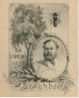 Fig.14b: H.S. Ashbee's book-plate rebus incorporating an Ash Tree and a Bee.