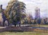 Fig.2: Sheehan's painting of New College, Oxford (1902).